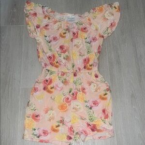 Posh Peanut Pastel Floral Romper